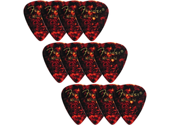 Fender Classic Celluloid Pick Shell M Pack 12 Fender Classic Celluloid Pick Shell M Pack 12